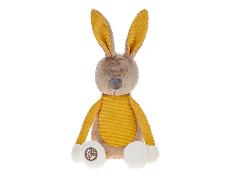 Beige and honey bunny mascot Enzo 20 cm
