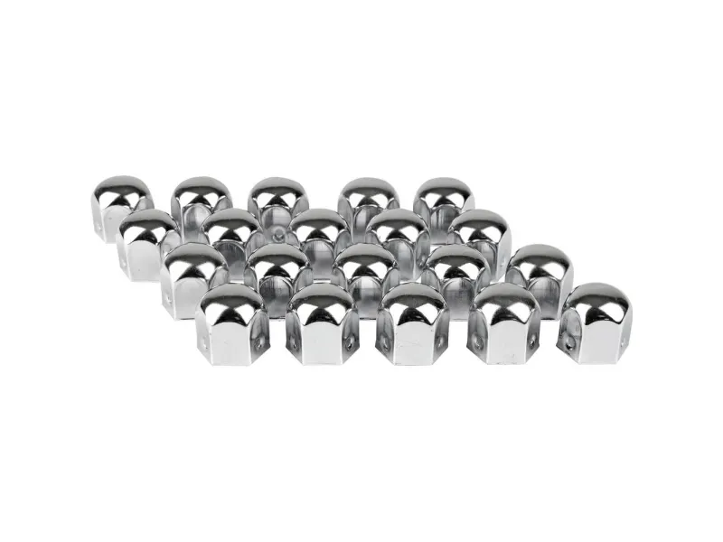 Eufab 15231 hjulboltdeksel passer til 19 mm krom metall