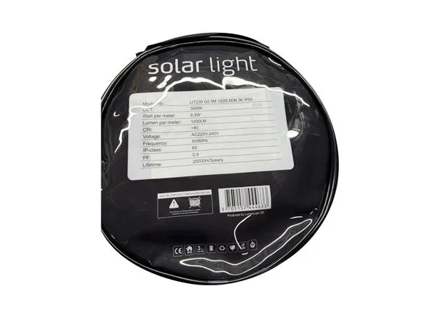 LIT230 G2 LYSSLANGE 5M. 1200LM/M. 3000K IP67 8.5W/M. og med 1,5m. tilslutningskabel