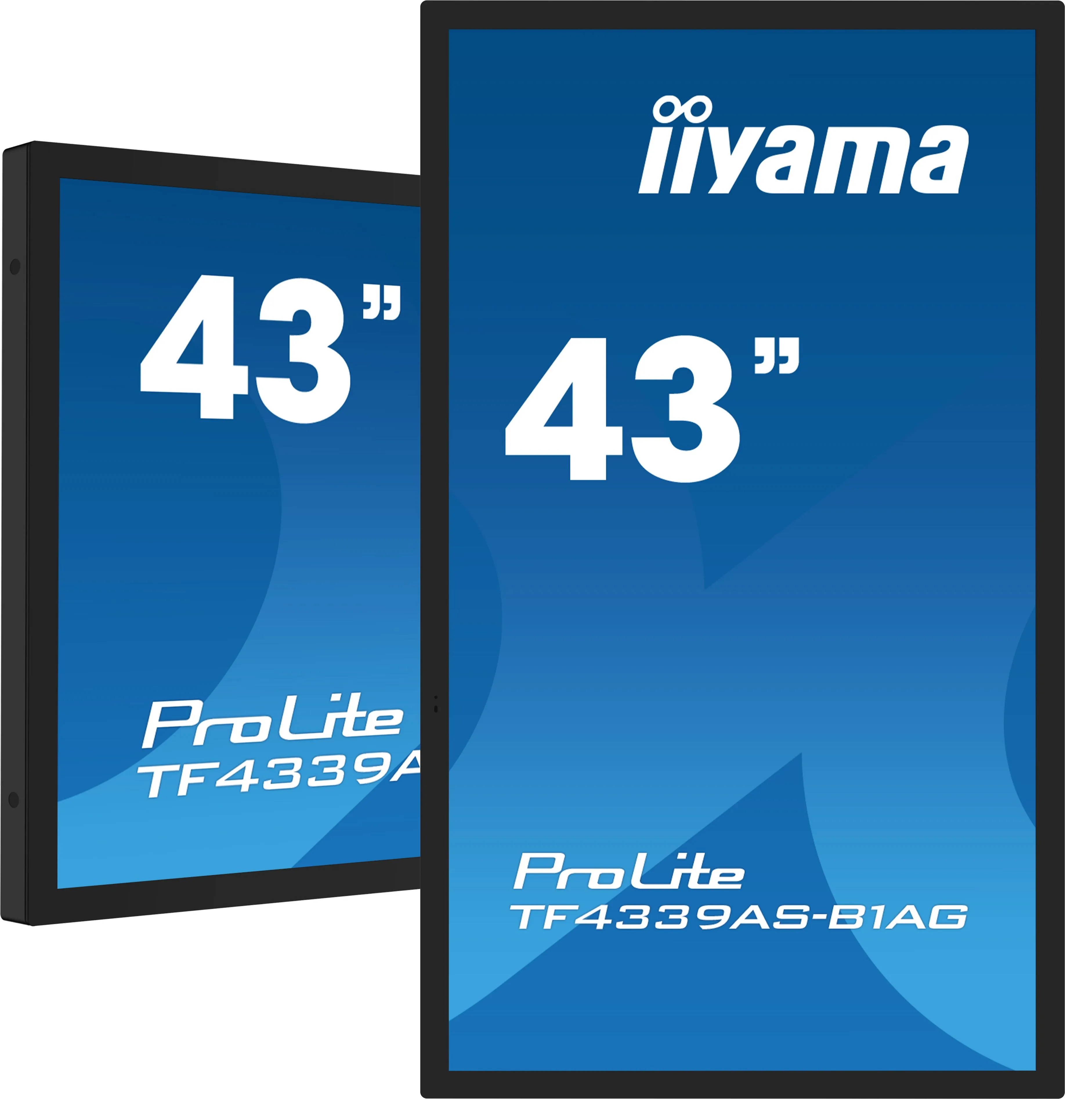 iiyama ProLite TF4339AS-B1AG - 43 Diagonalklasse (42.5 synlig) LED-bakgrunnsbelyst LCD-skjerm - intelligent skilting - med innbygd mediespiller og pekeskjerm (multiberørings) - 4K UHD (2160p) 3840 x 2160 - svart ramme med matt finish