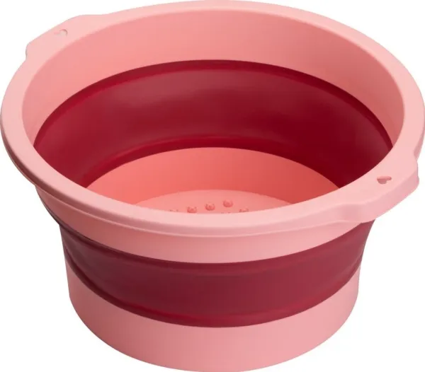 Sammenleggbar pedikyrskål rosa