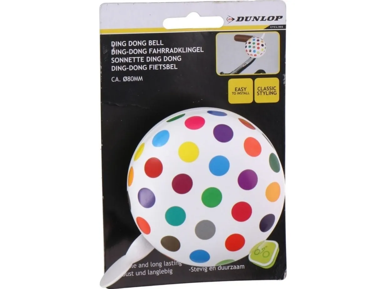 Dunlop sykkelklokke m/ ca. 80 mm prikker