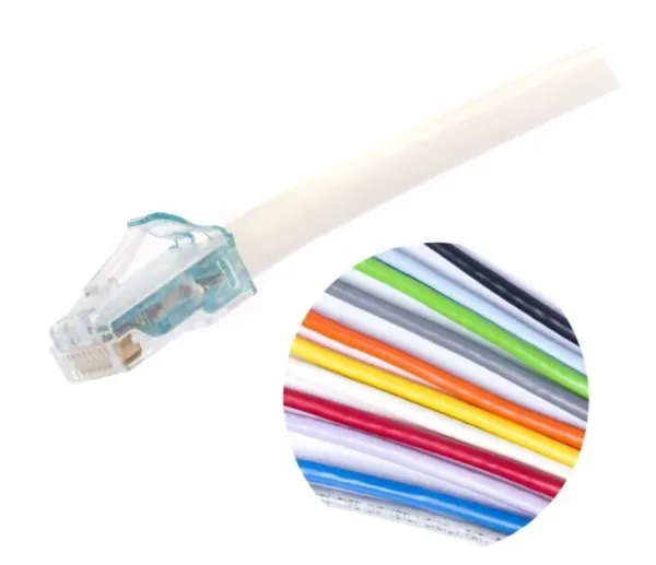 COMMSCOPE Patchkabel kat 6A U/UTP, Mino6A slim 4,95mm i diameter, længde: 17 fod (5,18m), farve: grøn med LSZH kappe