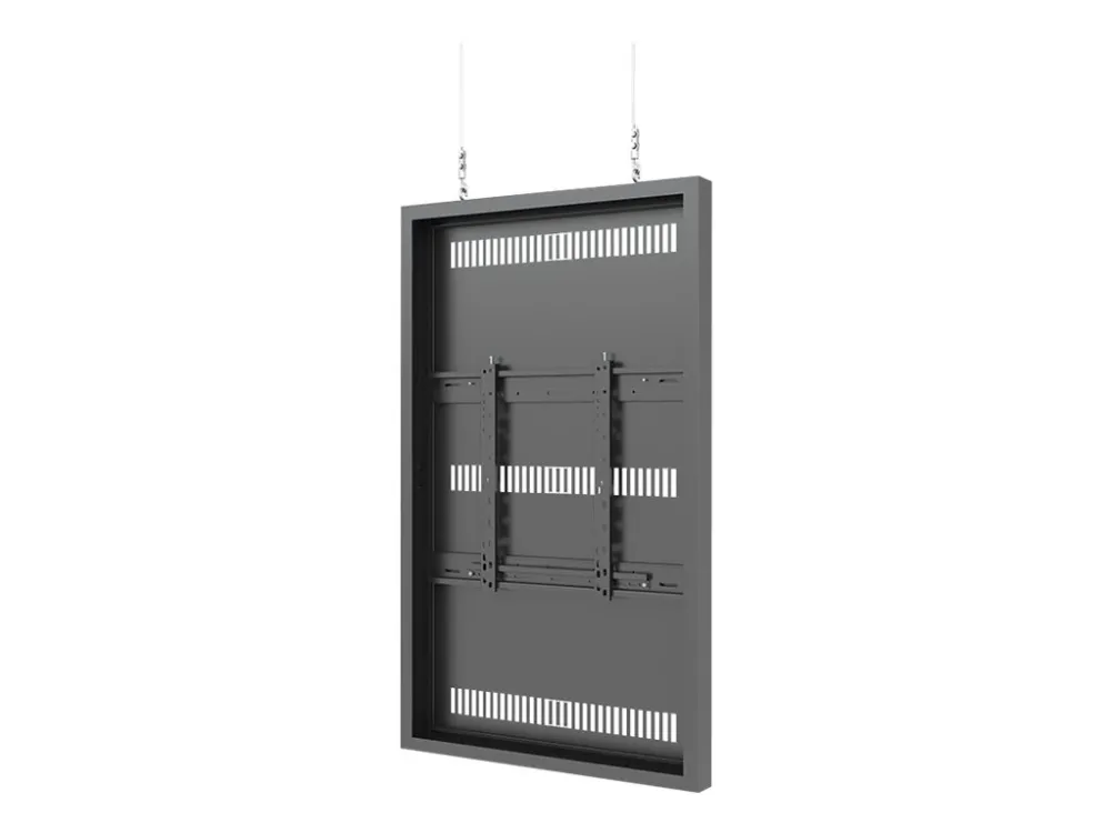 Multibrackets M Pro Series - Innhegning - for digitalt skiltingspanel - kabel, medium - stål - svart - skjermstørrelse: 55 - takmonterbar