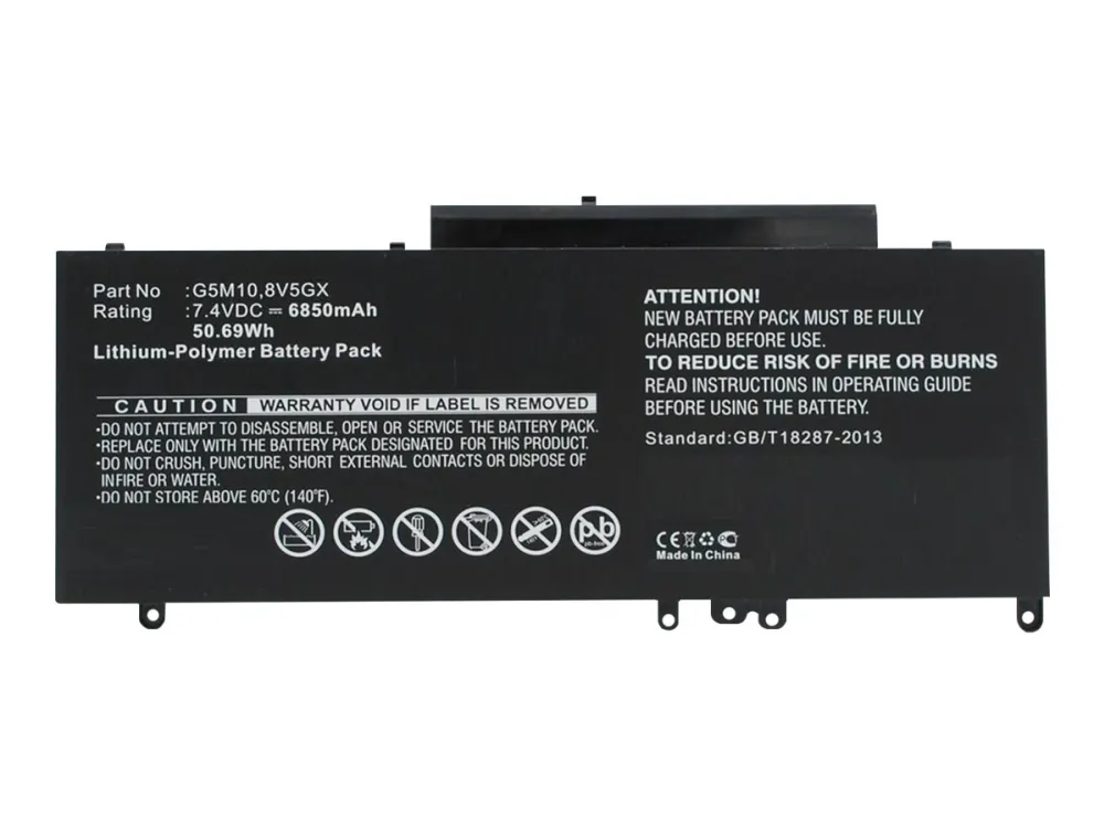 CoreParts - Batteri til bærbar PC - litiumpolymer - 6850 mAh - 50.7 Wh - svart - for Dell Latitude 3150, 3160, E5250