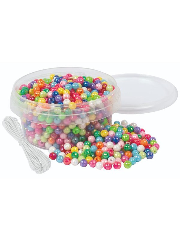 Playbox Small Glitter Beads 6 mm 700 pcs - 5+ Years