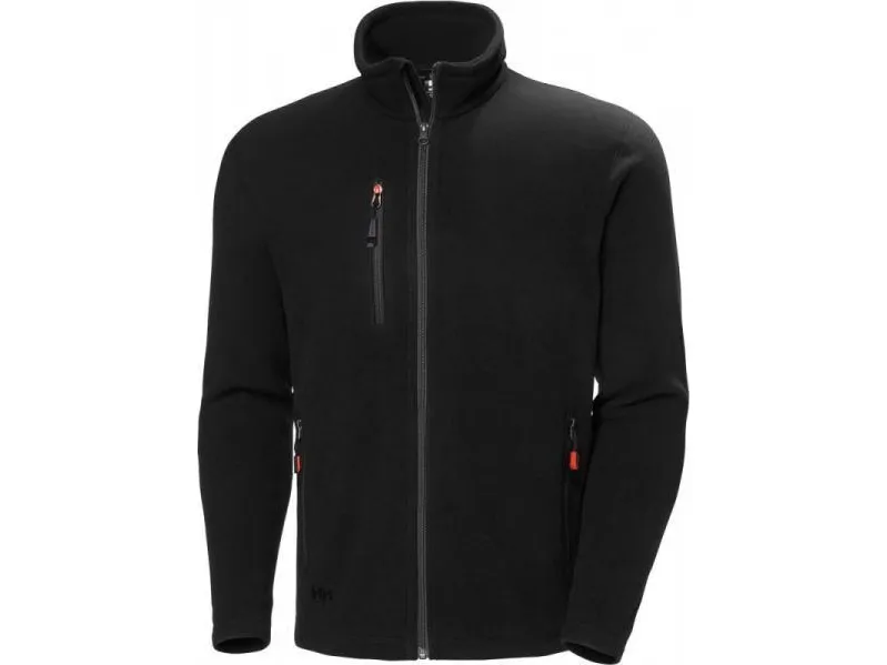 Fleecejakke Oxford 72026 sort 2XL