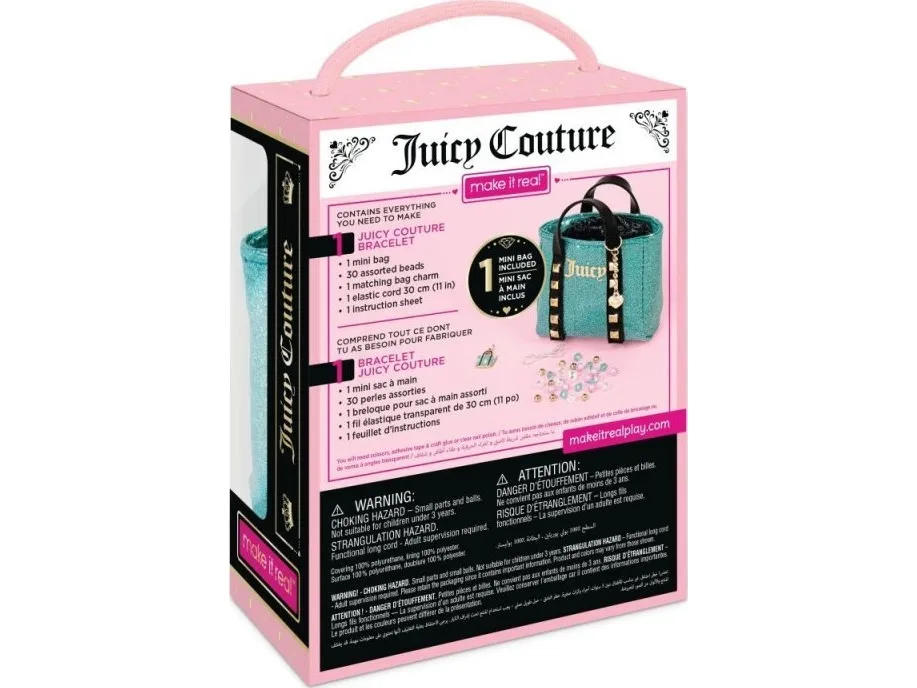 MAKE IT REAL Juicy Couture mini-håndveske og armbånd