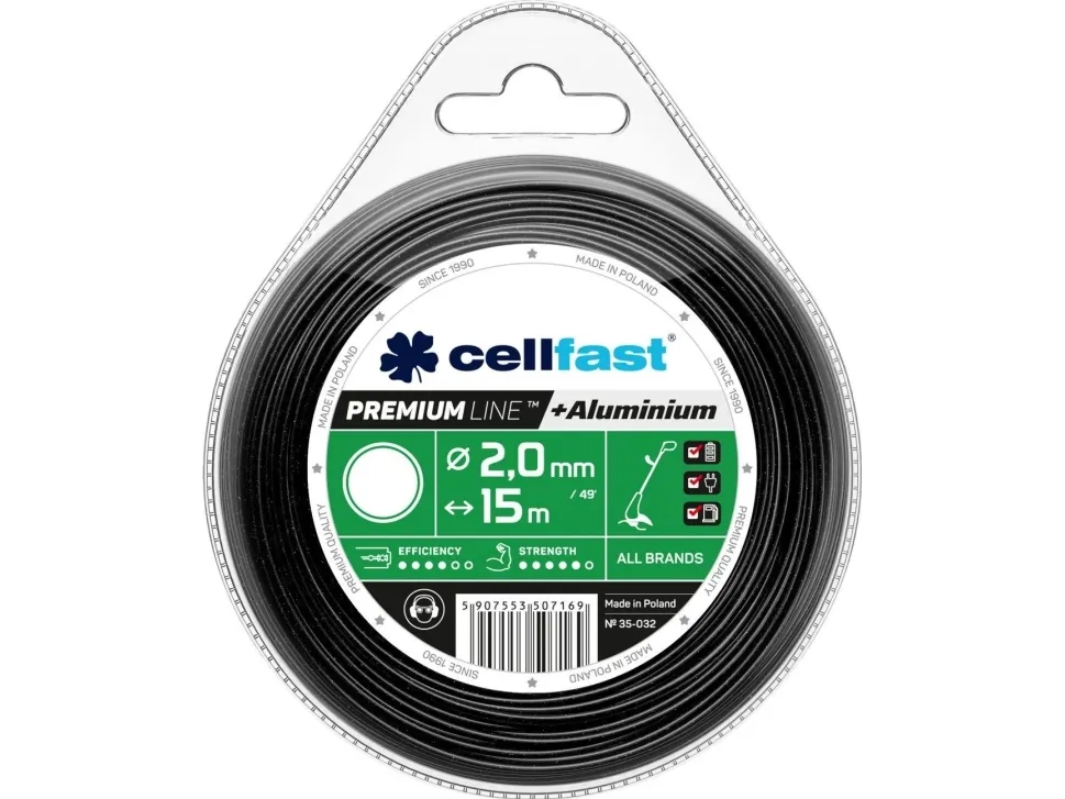 Cellfast premium skjærelinje 2,4 mm/15 m rund (35-033)