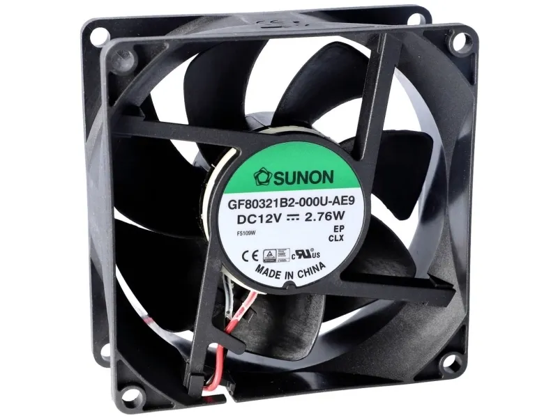 Sunon GF80321B3-000U-AE9 aksialvifte 12 V/DC 85,43 m³/h (L x B x H) 32 x 80 x 80 mm