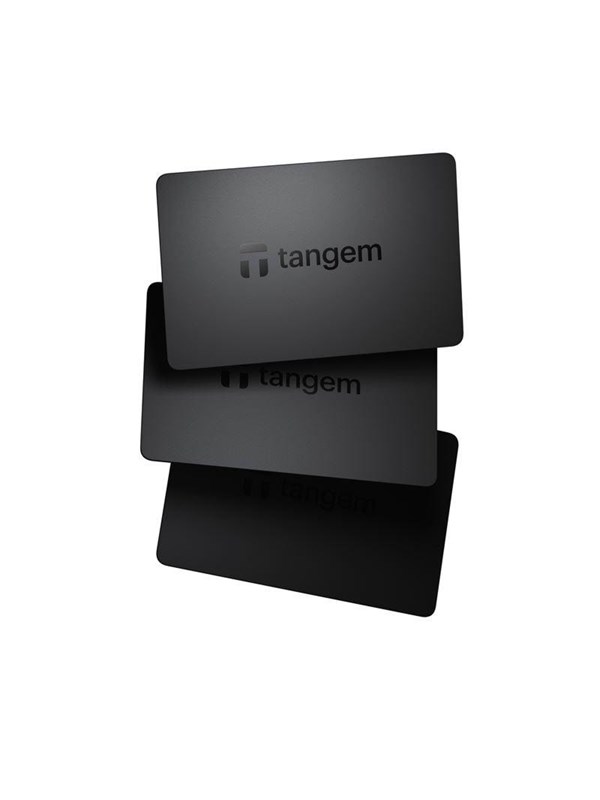 Tangem Wallet - Sett til 3 kort - Svart