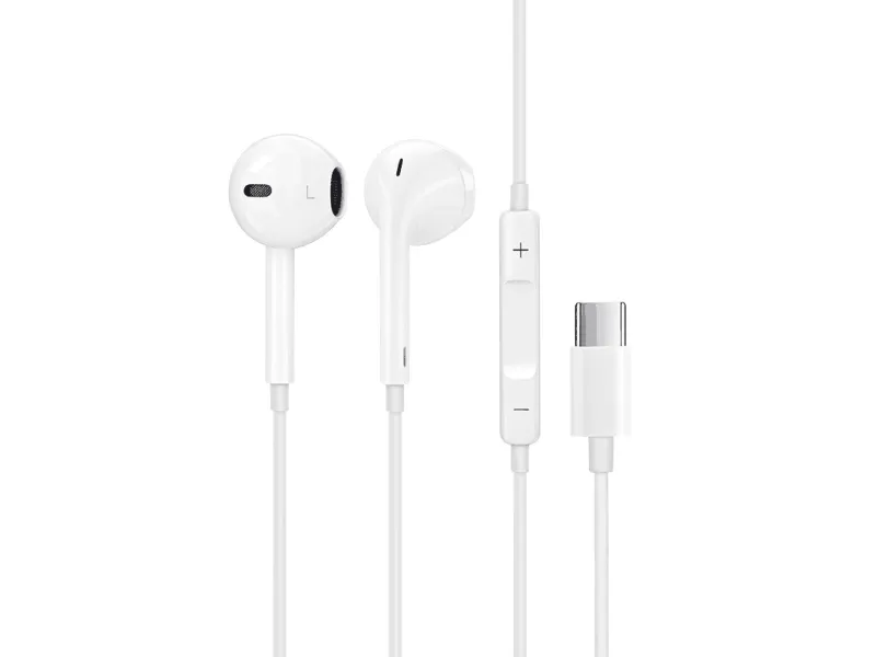 Sinox in-ear høretelefoner USB-C med mikrofon. Hvid