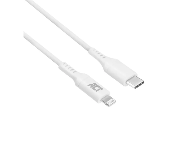 ACT USB-C til Lightning-kabel for Apple 2,0 m, MFI offisiell Apple-sertifisert