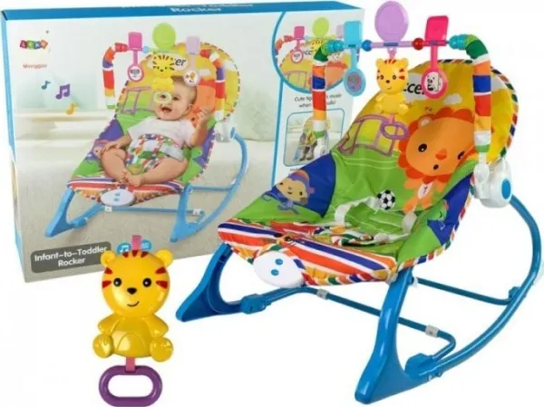 Lean Toys 2-i-1 gyngestol og stol med tiger