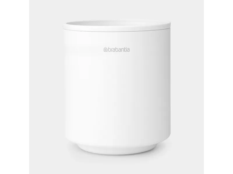 Brabantia MindSet, Frittstående tannbørsteholder, Metall, Hvit, Bord, 81 mm, 81 mm