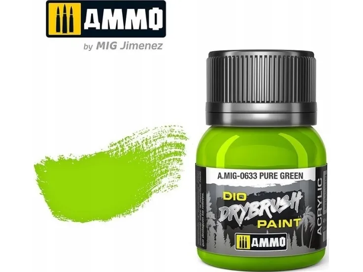 Vallejo Ammo: DIO tørrbørste - Pure Green