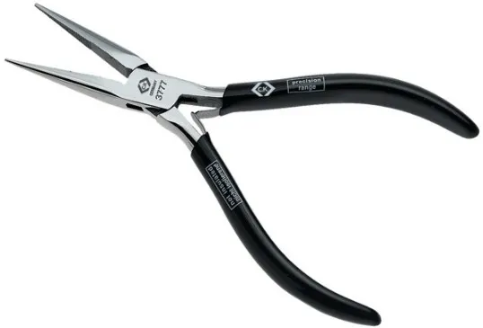 C.K Tools T3777, Nesetang, Polyvinylklorid, Stål, Svart, 14,5 cm