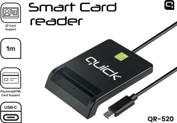 quick Greitas QR-520 smart ID-kortleser USB-C