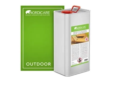Nordicare LINSEED OIL is a vegetable oil for treatment and maintenance of all solid wood. The oil leaves a 100% biological surface and underlines the original natural structure of the wood. Provides the surface with a beautiful, long-lasting and resistant surface, protecting against dirt, moisture and drying out. Lighter woods will attain a light yellow color. 2500ml