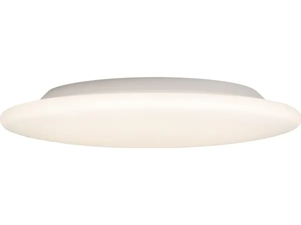 LED-Plafond Moon Slim 320, 3000 K eller 4000 K via DIP-switch. 1700 lm, Ra80, 3SDCM, 17 W, IP44, 230 V. For-/bagkantsdæmpning