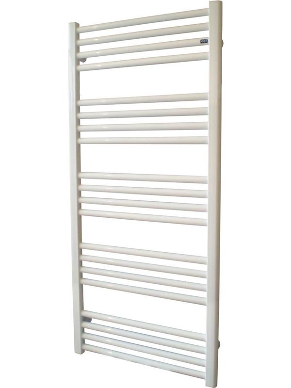 Kriss space heated towel rail 1090x500 white