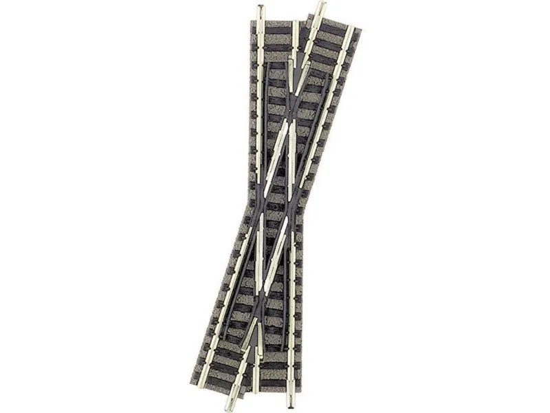 Fleischmann piccolo 9163 (med ballast) kryss, høyre 111 mm 15°