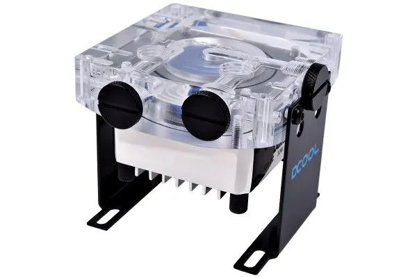 Alphacool 13197, Pumpe, Aluminium, Messing, Karbon, Rustfritt stål, Sort, Gjennomsiktig, Hvit, 61 mm, 21 mm, 89 mm