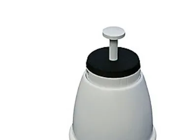 1000R Low, Hvid - 1 sæt, 4 stk justerbare plastfødder, 100-140 mm, Hvid, Quick