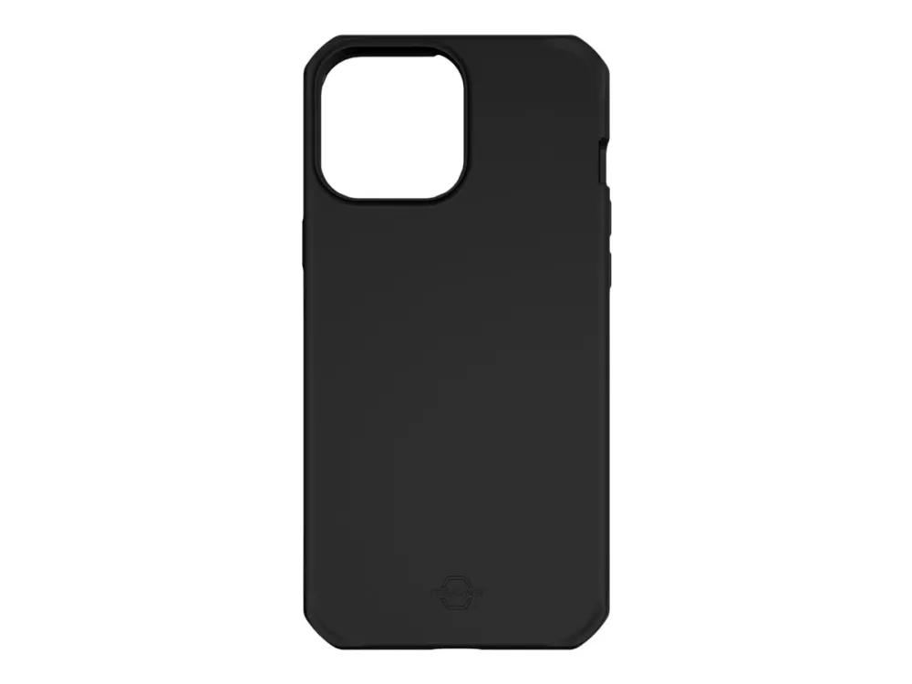 ITSKINS SPECTRUM // SILK - Baksidedeksel for mobiltelefon - robust - polymer, Impacthane - svart - for Apple iPhone 13 Pro
