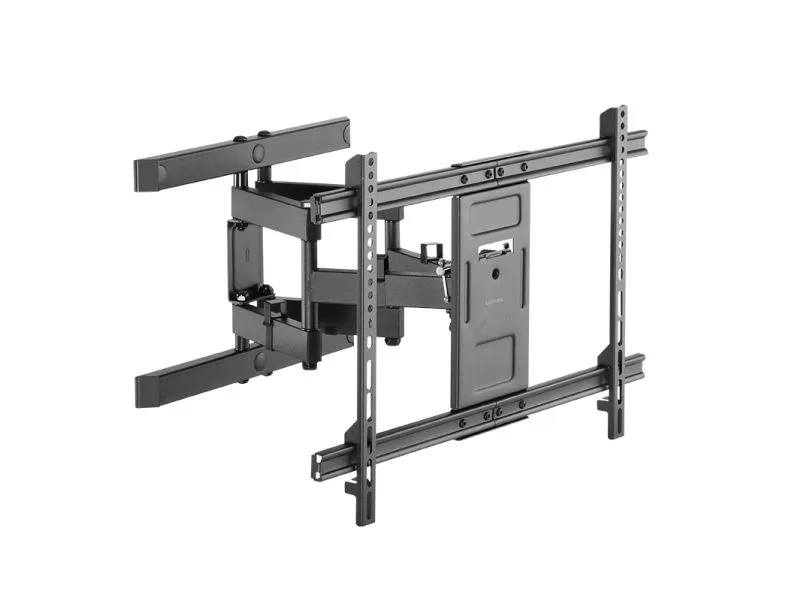 LogiLink BP0114, 200 x 200 mm, 600 x 400 mm, -15 - 3°, -60 - 60°, Akrylnitrilbutadienstyren, Plast, Stål, Svart