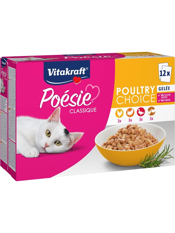 Vitakraft Poésie Classique Multipack Poultry Choice (12-Pack x 85g)