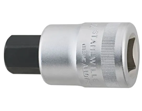 STAHLWILLE 59 22, Stikkontakt, 3/4, Metrisk, 1 hoder, 22 mm, Kromfarget