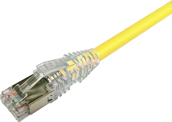 NETCONNECT Patchkabel kat 6A S/FTP PiMF, længde: 20,0 m farve: gul med LSZH kappe