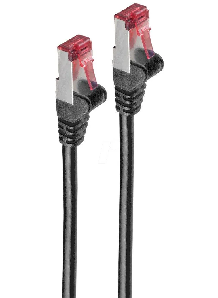 S/CONN maximum connectivity nettverks-/patchkabel cat 6A, S/FTP, PIMF, halogenfri, GHMT-sertifisert, svart, 0,25 m (75711-A0.25S)