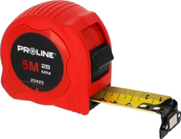 Pro-Line sammenrullet målebånd 8 m/28 mm, magn. nyl. zawi. ce, PROLINE