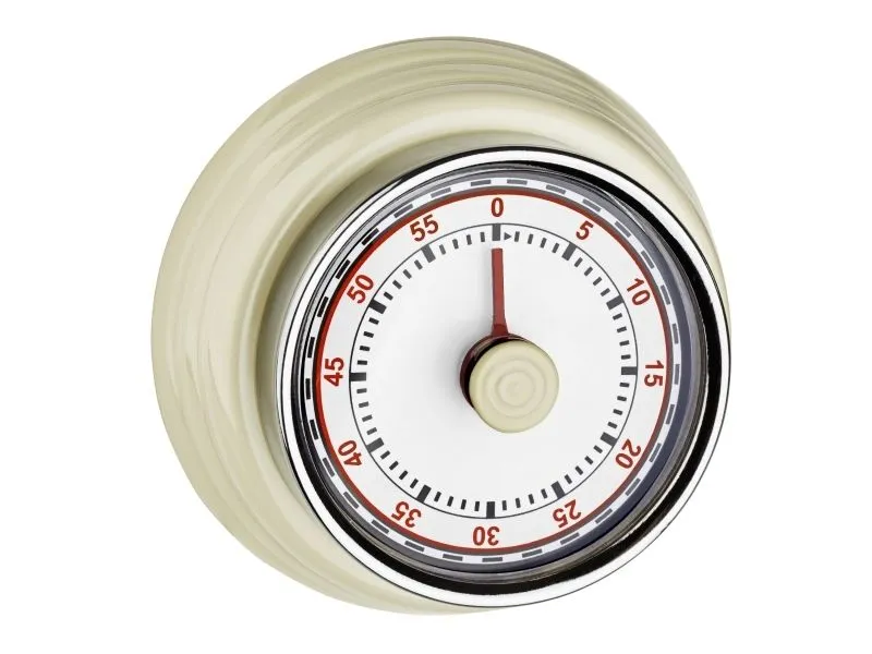 TFA-Dostmann 38.1037, Mekanisk tidsur, Beige, 60 min, Metall, Analog, Magnetisk