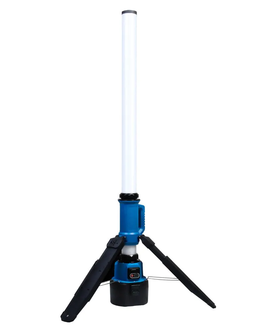 UniQ 360° arbeidslampe 60W multibatteri 4000K IP54 6500 lm trefotstativ DIM