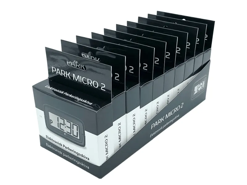 Elektronisk P-disc 10-pk + displaystativ