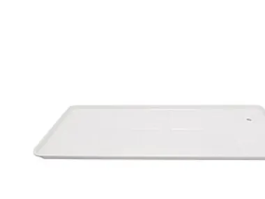 kondensbakke - Til vægkonsol & jordstativ, 1000x410 mm, Hvid RAL 9002