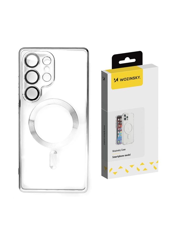 Wozinsky  Electroplated Case with Magsafe for Samsung Galaxy S25+ - Silver