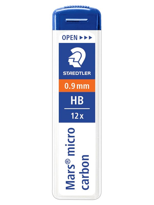 Staedtler Mech.pen.lead Mars micro0.9 HB 12 x 12 pcs