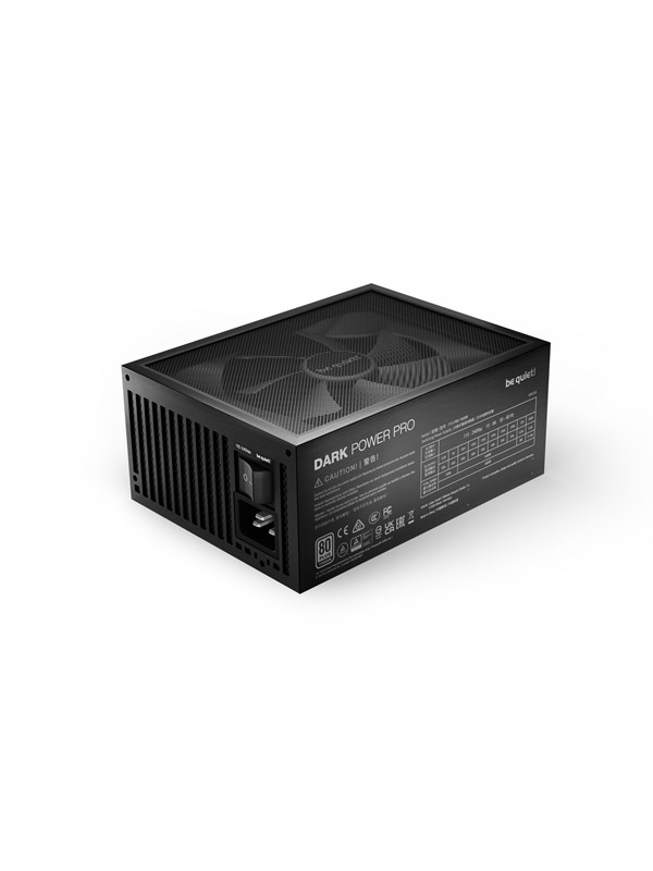 be quiet! Dark Power Pro 13 - 1600W Strømforsyning (PSU) - 1600 Watt - 135 mm - ATX 3.0 - 80 Plus Titanium sertifisert