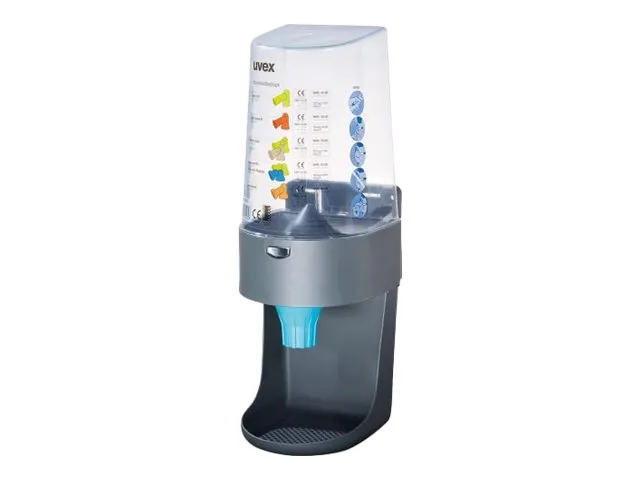 uvex - Ørepluggholder - for 600 pairs of earplugs - gray,sky blue,clear