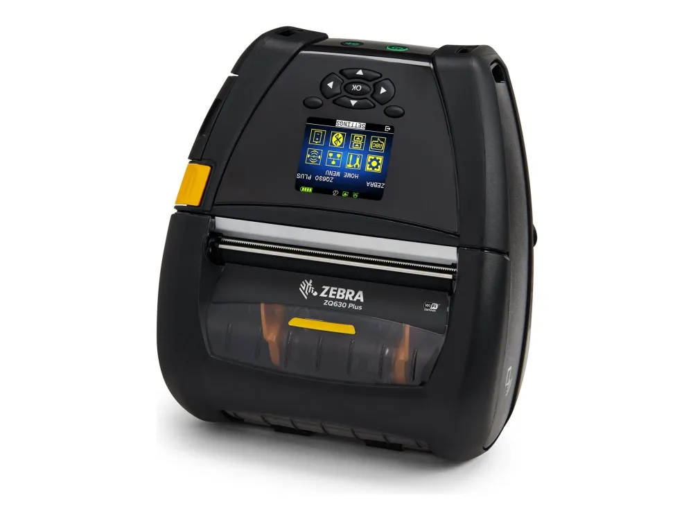 Zebra ZQ600 Series ZQ630 Plus - Etikettskriver - direktetermisk - Rull (11,2 cm) - 203 dpi - inntil 115 mm/sek - Bluetooth 4.2 LE, USB 2.0, RS232C