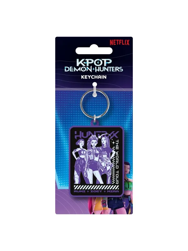 Pyramid - K-POP DEMON HUNTERS HUNTRIX GROUP PVC KEYCHAIN
