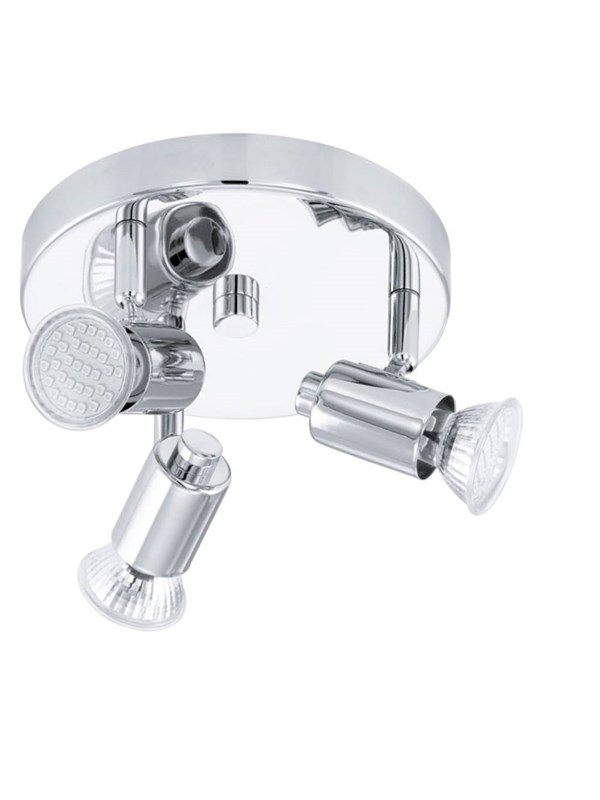 EGLO ROSARO 1 SPOT PAD 3X3W KROM