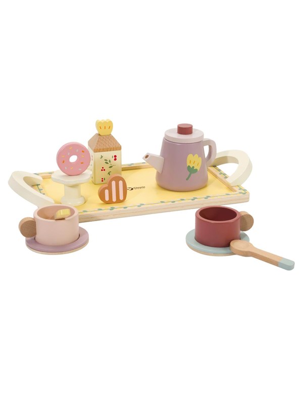 Classic World Wooden Tea Set Grace with Tray 14 pcs.