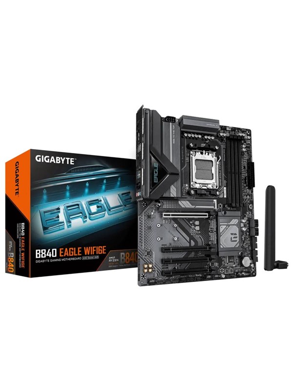 GIGABYTE B840 EAGLE WIFI6E Hovedkort - AMD B840 - AMD AM5 socket - DDR5 RAM - ATX