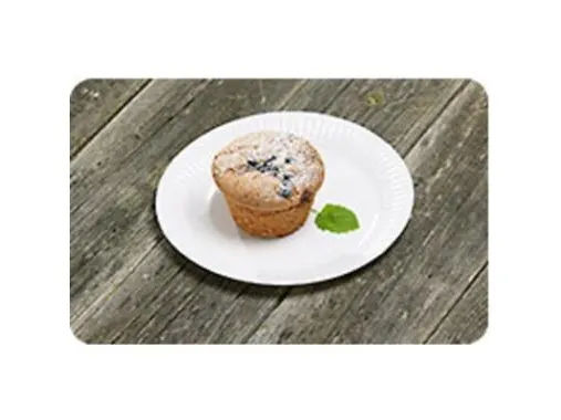 Paptallerken 15 cm Bionedbrydelig Hvid,8 pk x 250 stk/krt
