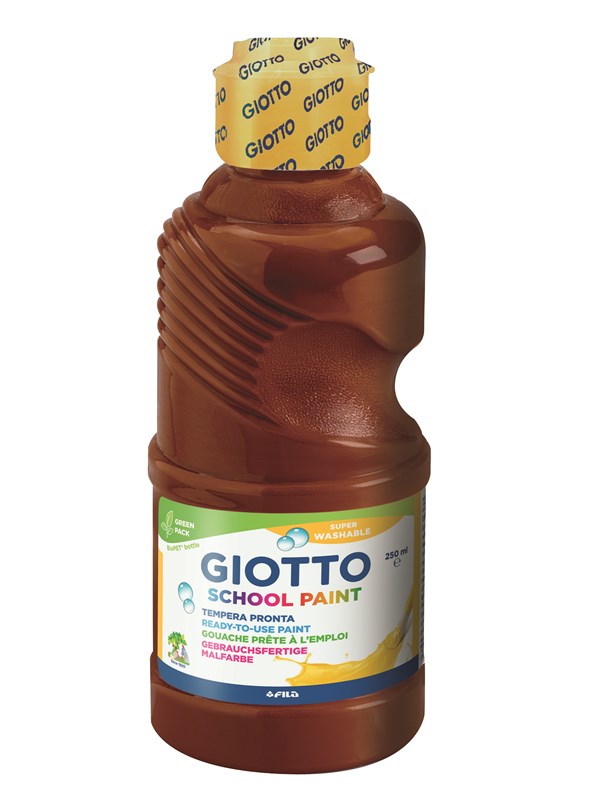 Giotto School Paint 250 ml Brown